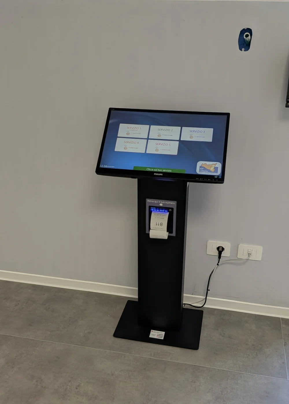 Kiosk elimina code per accettazione ospedaliera
